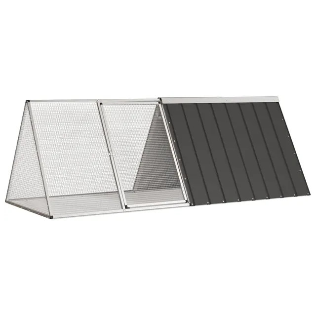 Rabbit Cage Anthracite 201.5x80, Galvanized Anthracite - Shop at LoveMi