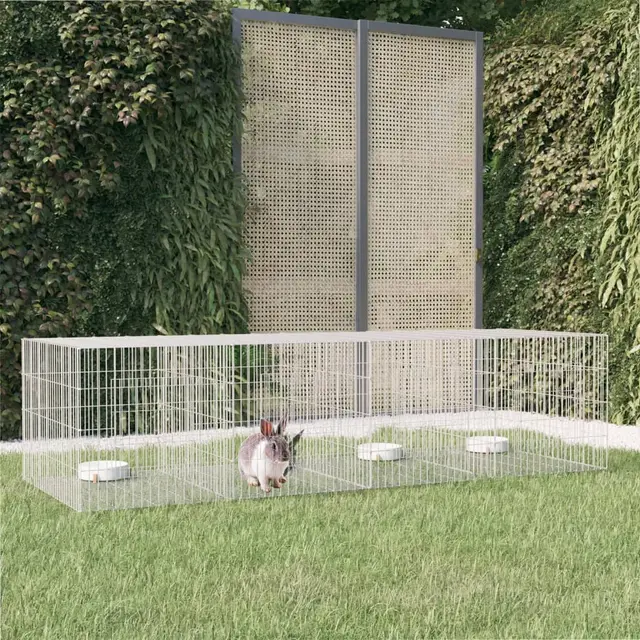 Rabbit Cage 78x Galvanized Iron Rabbit Cage 2 217 X 79 X 54 Cm - Shop at LoveMi