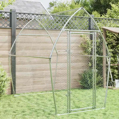 Chicken Cage Silver 200x Galvanized Chicken Cage Silver 200 X 105 X 182 Cm - Shop at LoveMi
