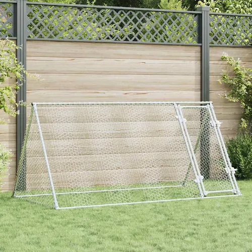 Chicken Cage Silver 200x Galvanized Chicken Cage Silver 200 X 105 X 91 Cm - Shop at LoveMi