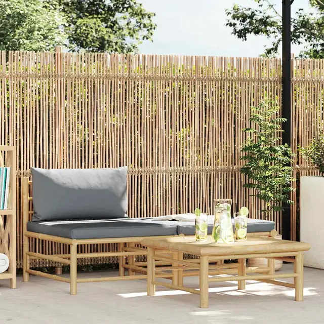 3 piece garden lounge set with cushions; 2 piece garden lounge set Dark Grey - Shop at LoveMi