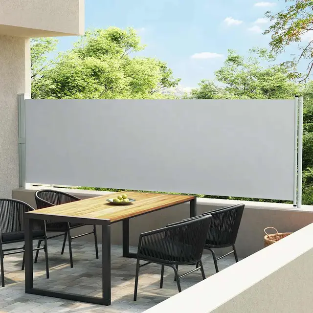 Extendable Side Awning Extendable Side Awning Cream Gray - Shop at LoveMi