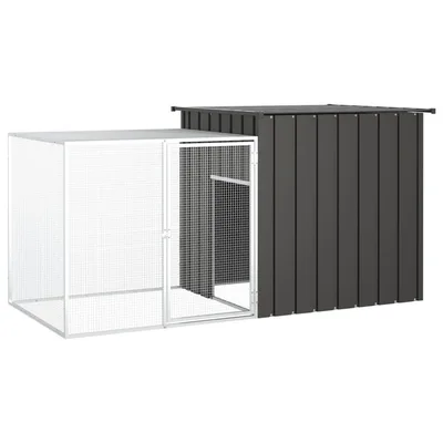 Rabbit Cage Anthracite 200x Galvanized Rabbit Cage 200x Anthracite - Shop at LoveMi