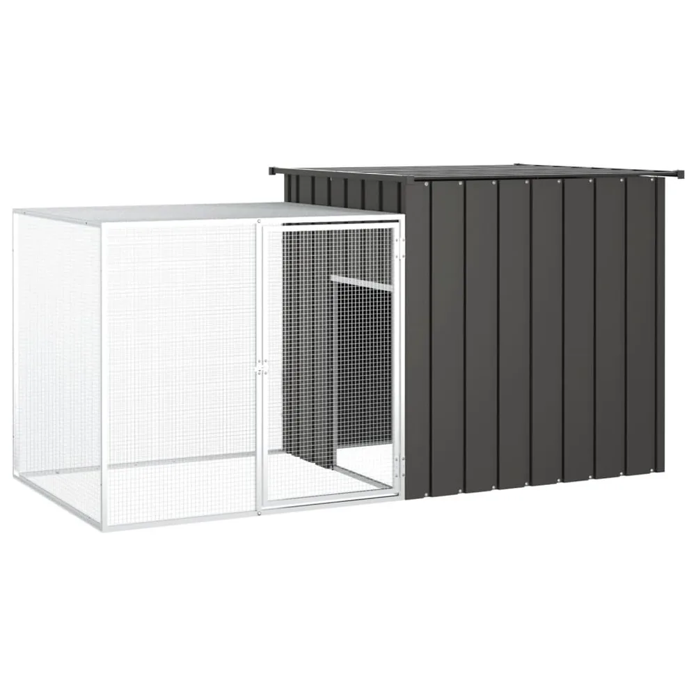 Rabbit Cage Anthracite 200x Galvanized Rabbit Cage 200x - Anthracite