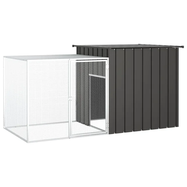 Rabbit Cage Anthracite 200x Galvanized Rabbit Cage 200x Anthracite - Shop at LoveMi