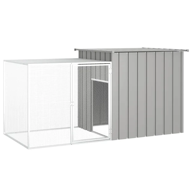 Rabbit Cage Anthracite 200x Galvanized Rabbit Cage 200x Gray - Shop at LoveMi