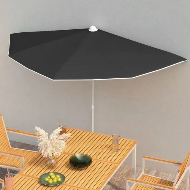 Half Parasol with Pole, Sand Color; Half Parasol with Black - Shop at LoveMi
