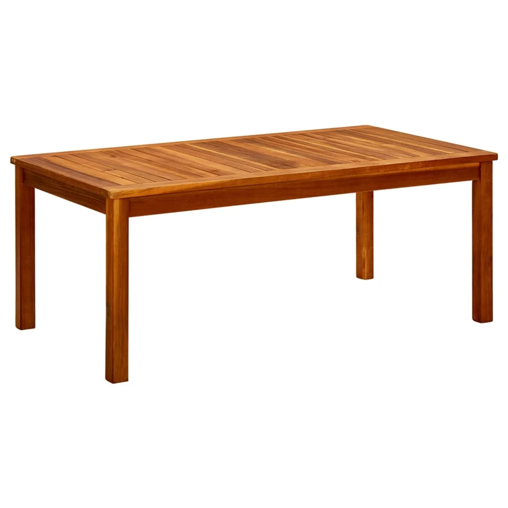 Garden Coffee Table 45x Solid Acacia Wood Garden Coffee Table - 110 X 60 X 45 Cm