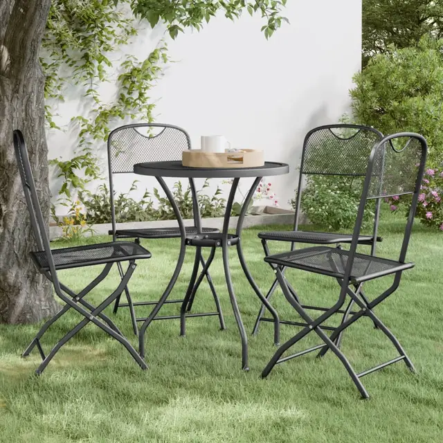 Folding Garden Chairs, , Expanded Metal, Anthracite Default - Shop at LoveMi