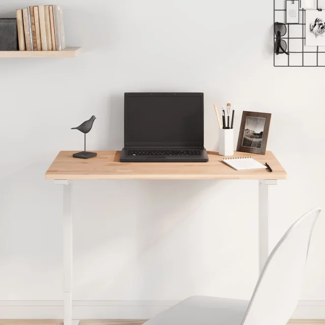 Tabletop 80x40x1.5 cm Rectangular Solid Beech Wood Nature - Shop at LoveMi