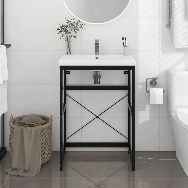 Bathroom Vanity Unit 59x Iron Black - Shop at LoveMi