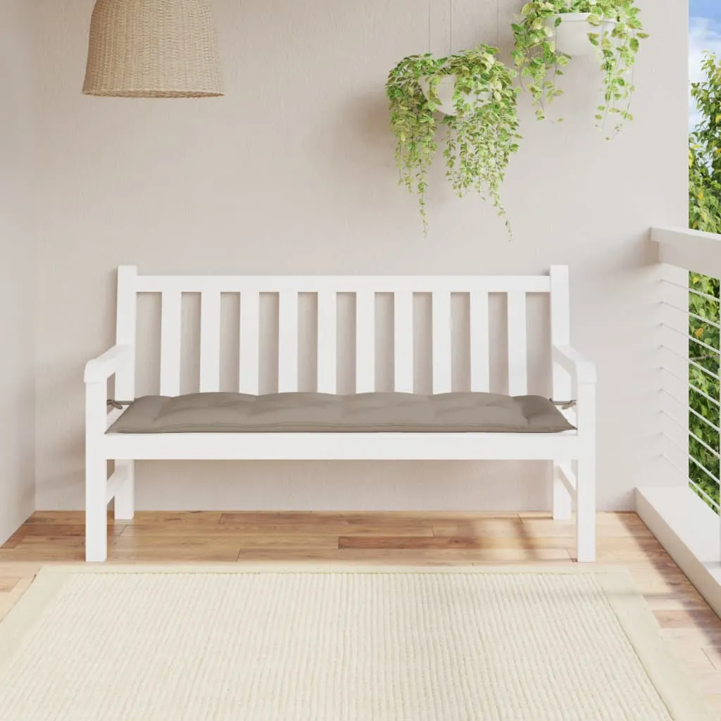 Garden Bench Cushion Anthracite Oxford Fabric Garden Bench Cushion - Taupe
