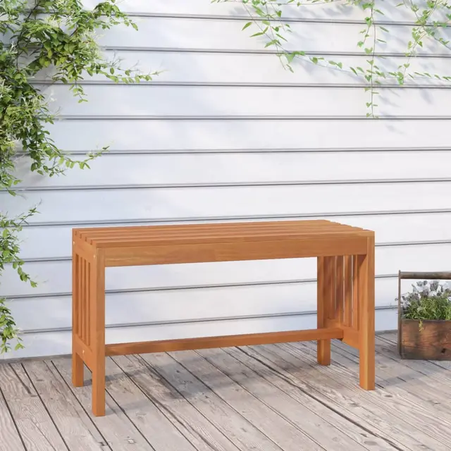 Garden Bench 80 cm Solid Eucalyptus Wood Garden Bench 80 X 35 X 45 Cm - Shop at LoveMi