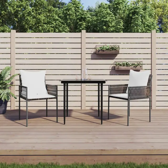 Garden Chairs with Cushions, ., 54x Poly Brown - Shop at LoveMi