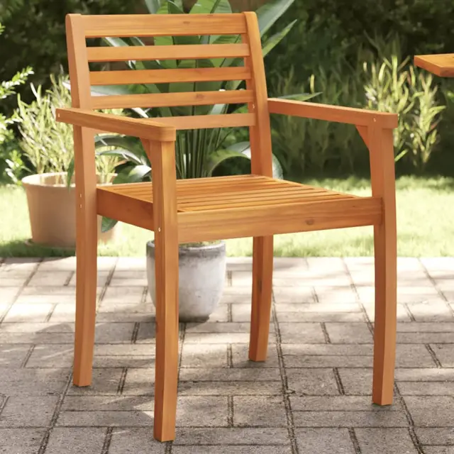 Garden Chairs . 59x Solid Acacia Wood Default - Shop at LoveMi