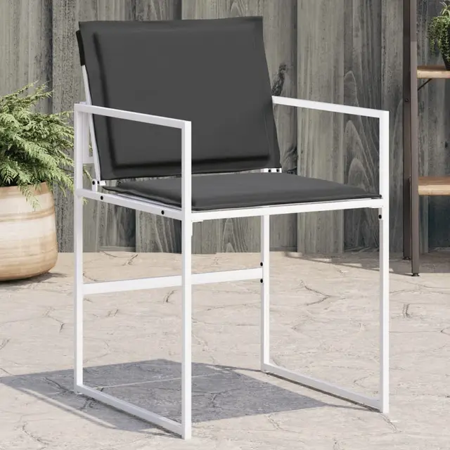 garden chairs with cushions, , and textilene Black And White - Shop at LoveMi