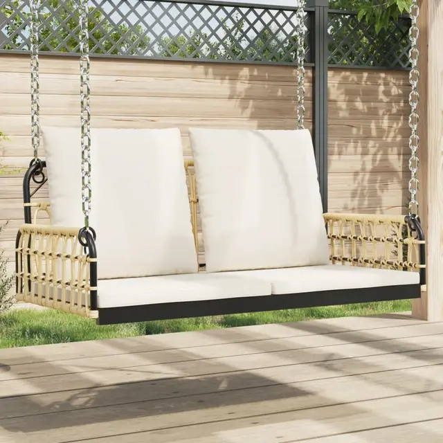 Hanging Chair with Cushion 63x Poly Rattan and 105 X 58 X 38 Cm - Shop at LoveMi