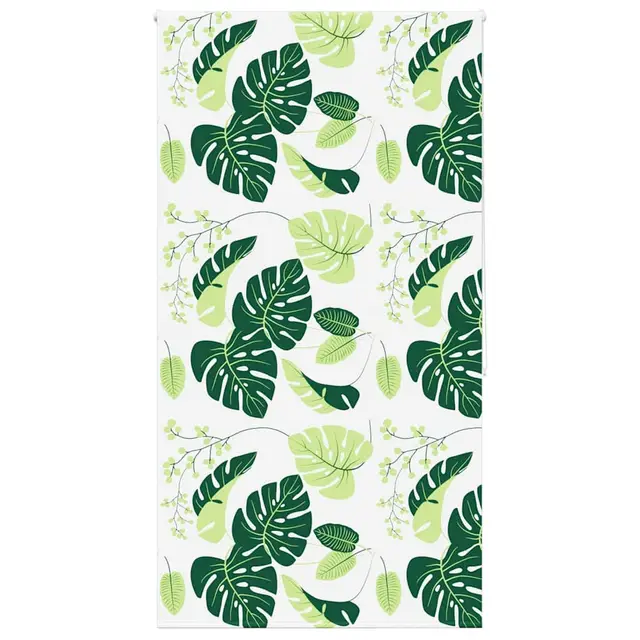 shower roller blind fabric width 116 cm shower roller blind fabric width Green Leaves - Shop at LoveMi