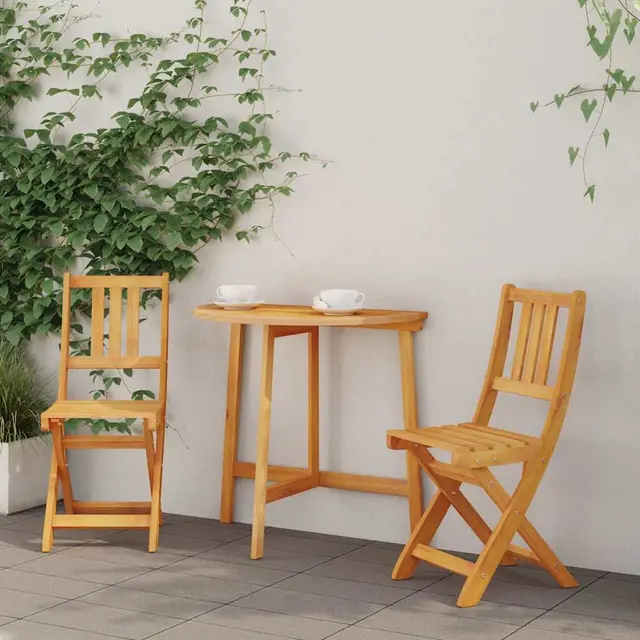 Garden Chair 36 x Solid Acacia Wood Default - Shop at LoveMi