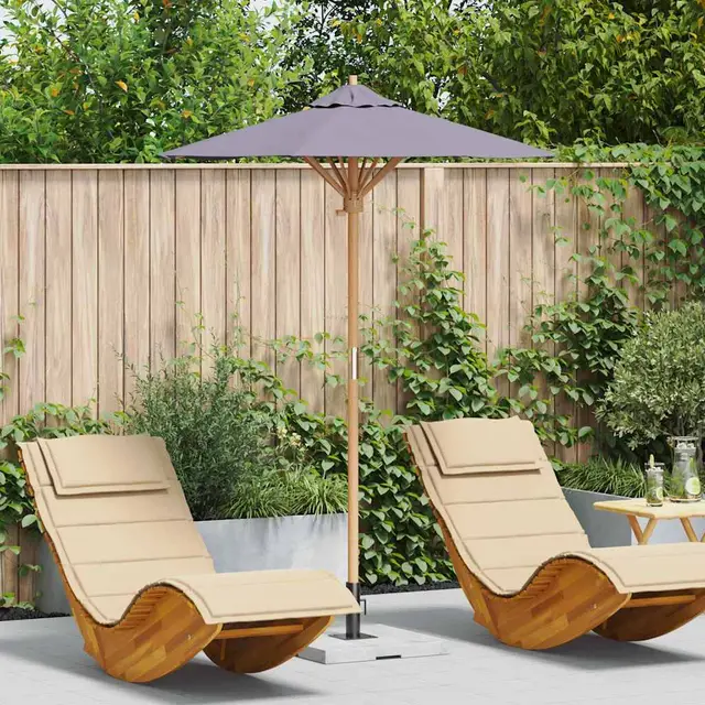 Garden Parasol Cream White 150 x Garden Parasol Cream White Dark Grey - Shop at LoveMi
