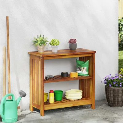 Garden Cabinet with Shelf and Storage 75 x 75 X 35 X 70 Cm - Shop at LoveMi