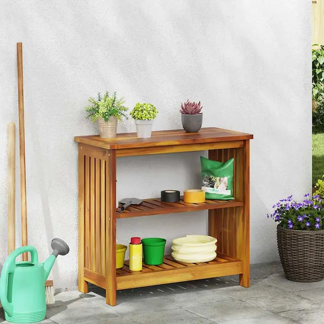 Garden Cabinet with Shelf and Storage 75 x 75 X 35 X 70 Cm - Shop at LoveMi