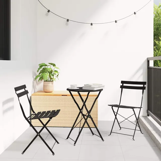Garden Folding Chair Anthracite 42 x Anthracite - Shop at LoveMi