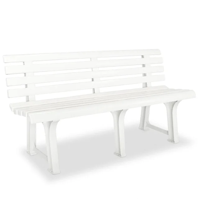 garden bench 145.5 cm garden bench 145.5 cm White - Shop at LoveMi
