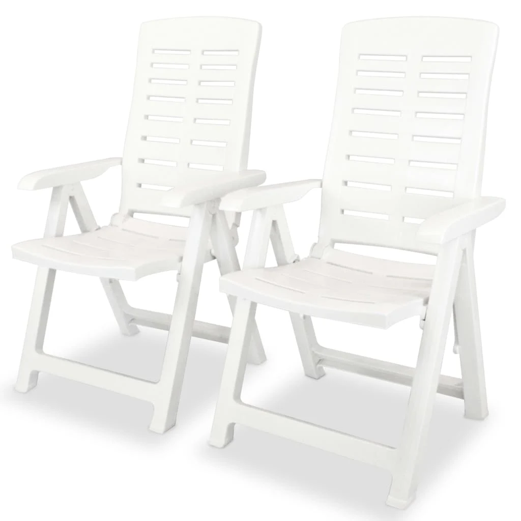 Adjustable Garden Chairs, . Adjustable Garden Chairs - White
