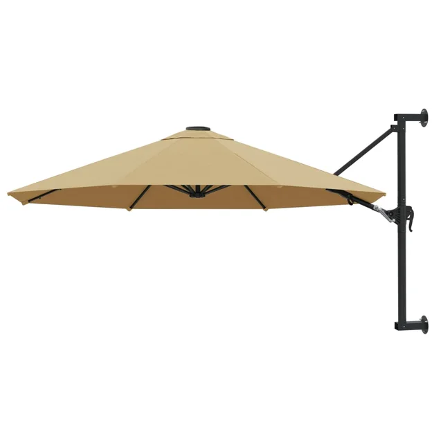 wall mounted parasol with 300 cm mast Taupe - Shop at LoveMi
