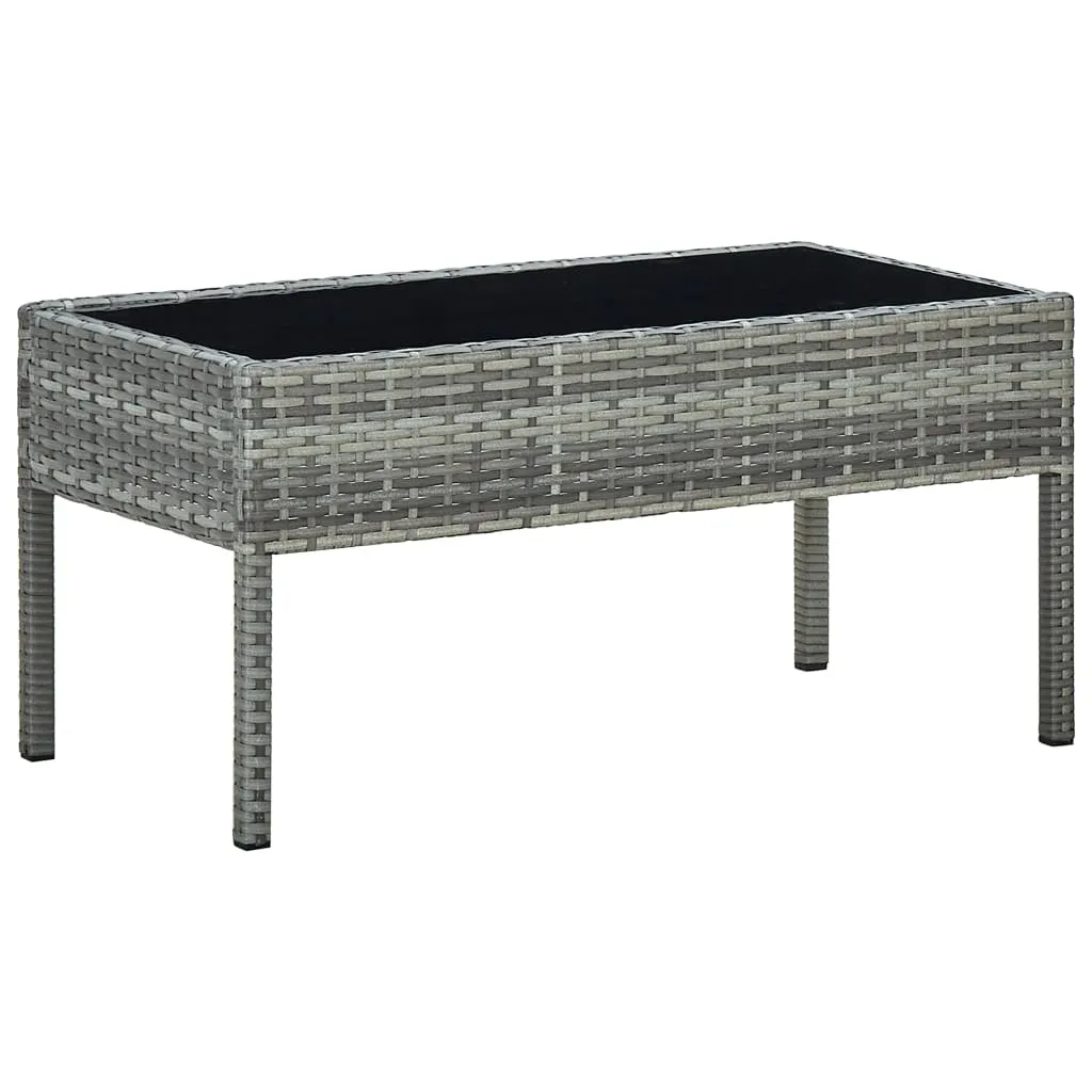 Garden Table 75x Poly Rattan Garden Table 75x - Gray