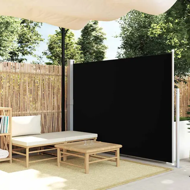 Extendable Side Awning 170×300 cm Extendable Side Awning Black - Shop at LoveMi