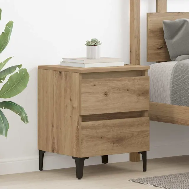 bedside table 40x wood material bedside tables Artisan Oak - Shop at LoveMi