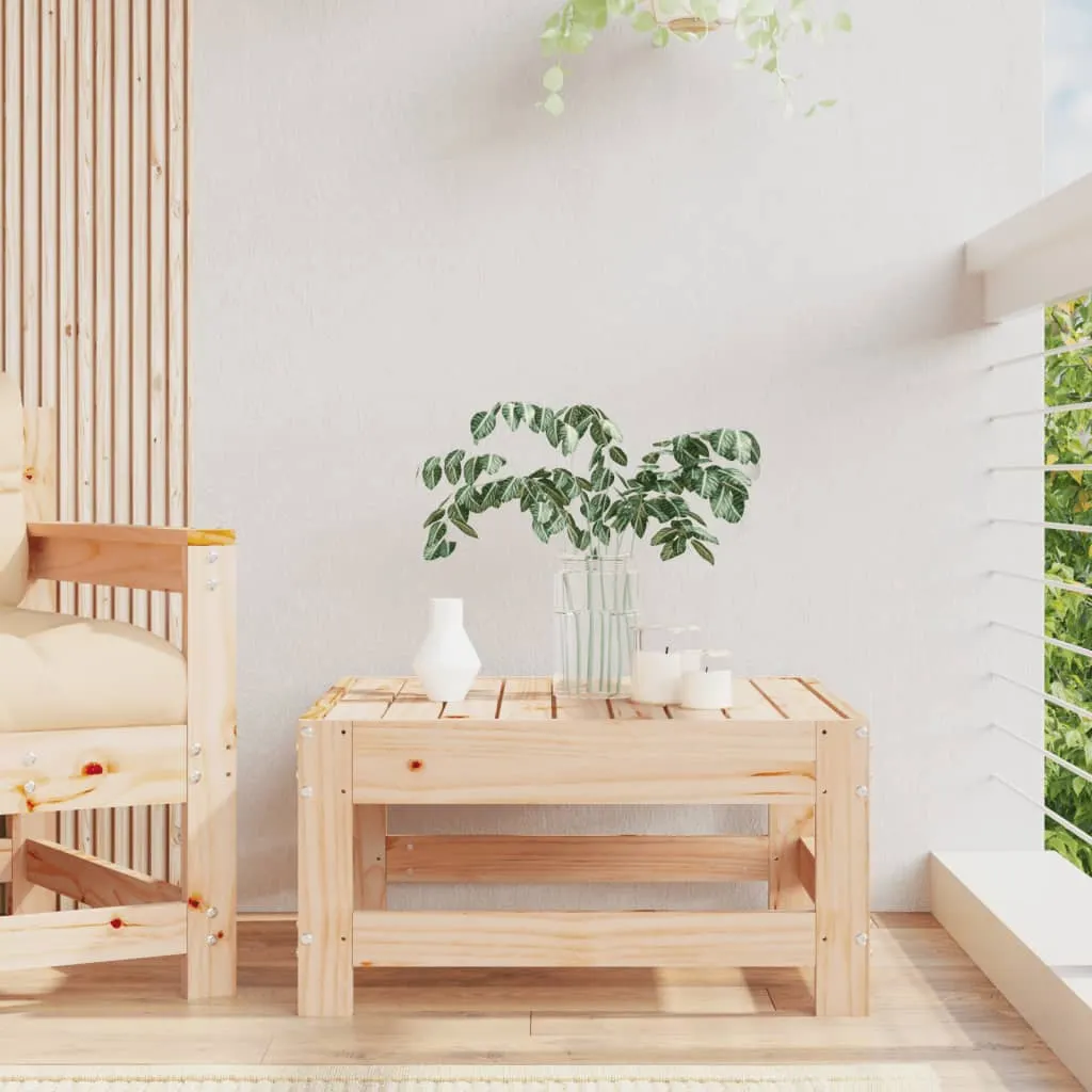 Garden Stool Solid Pine Wood - Untreated Pine Wood