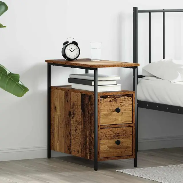 Nightstand Sonoma Oak 30x Wood based material Nightstand Sonoma Oak Old Wood - Shop at LoveMi