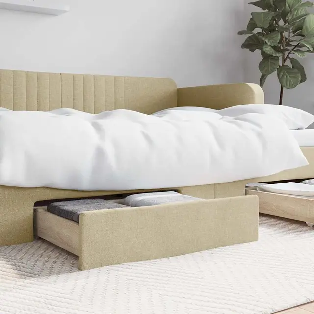 bed drawers, , made of wood based material and bed drawers Cream - Shop at LoveMi