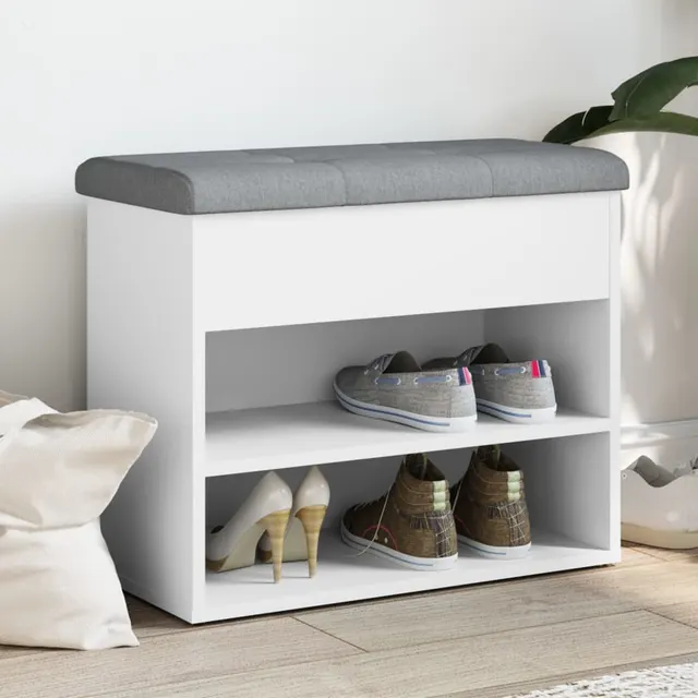 shoe bench 62 x wood material shoe bench 62x White - Shop at LoveMi