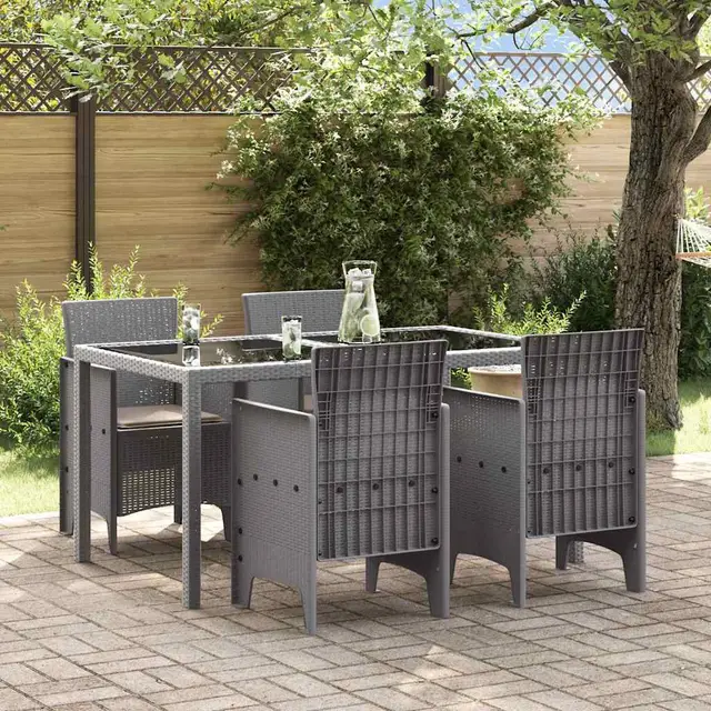 garden chair anthracite 53 x PP Light Grey - Shop at LoveMi