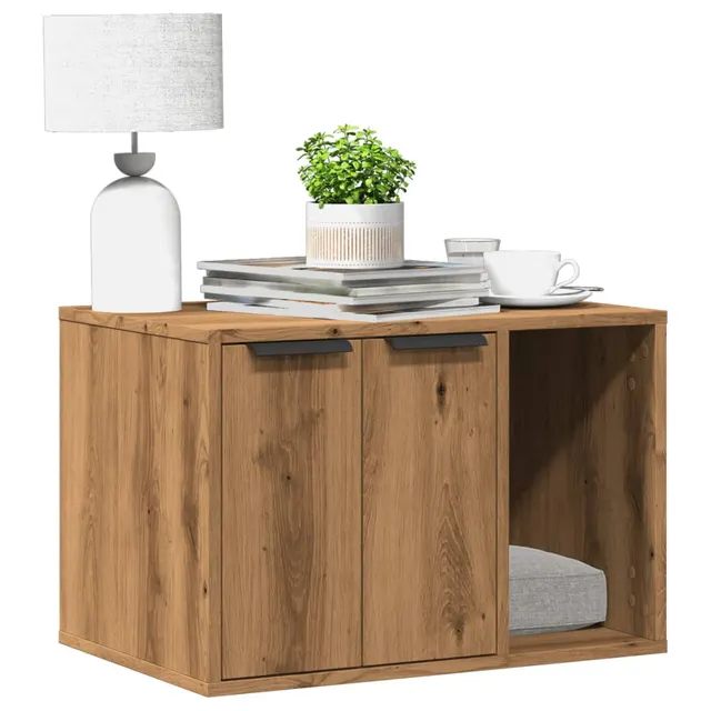 Cat Litter Box 60x Wood Material Cat Litter Box 60x Wood Material Oak - Shop at LoveMi