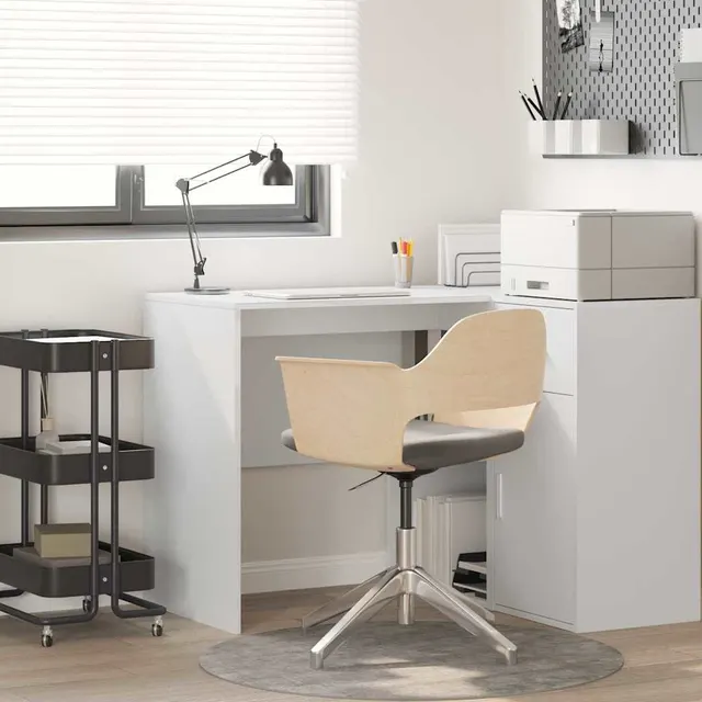 desk with shelf 102 x wood based material White - Shop at LoveMi
