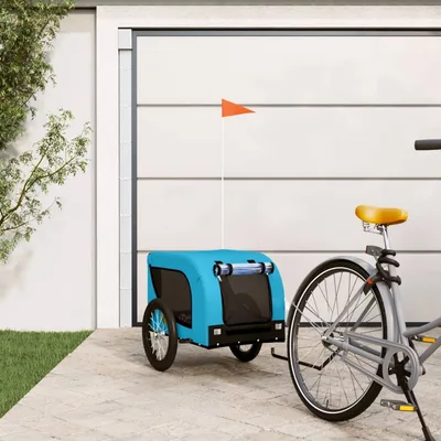 bicycle trailer for dogs, Oxford fabric and iron, bicycle trailer Blue - Shop at LoveMi