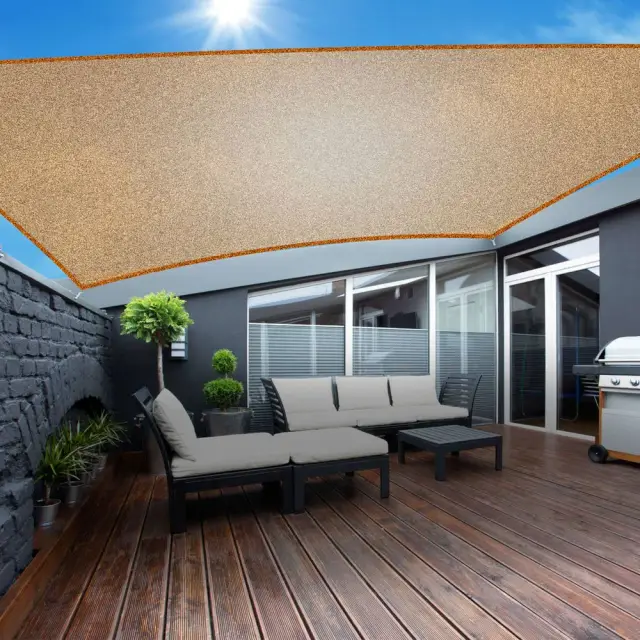 Rectangle Shade Sails Top Canopy 98% UV Block Awning Shelter 185GSM HDPE Patio Cover With Snap Hooks Ropes For Outdoor Garden Backyard 300300Cm - Shop at LoveMi