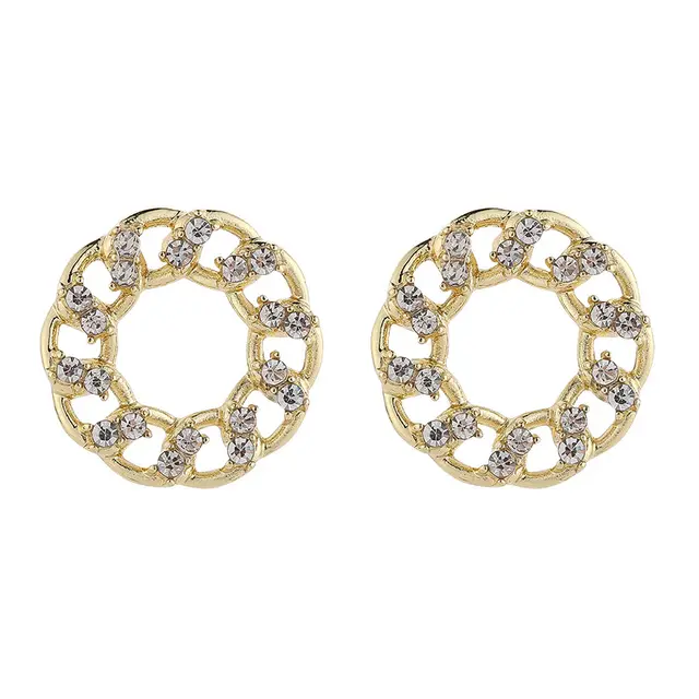 Circle Zircon Earrings - Shop at LoveMi
