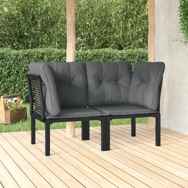 Garden Corner Chairs with Cushions () & Poly Footstool - Shop at LoveMi