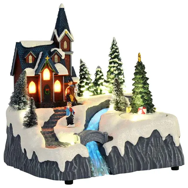 Christmas Village Decoration Multicolored 20.17 x 21 cm - Shop at LoveMi
