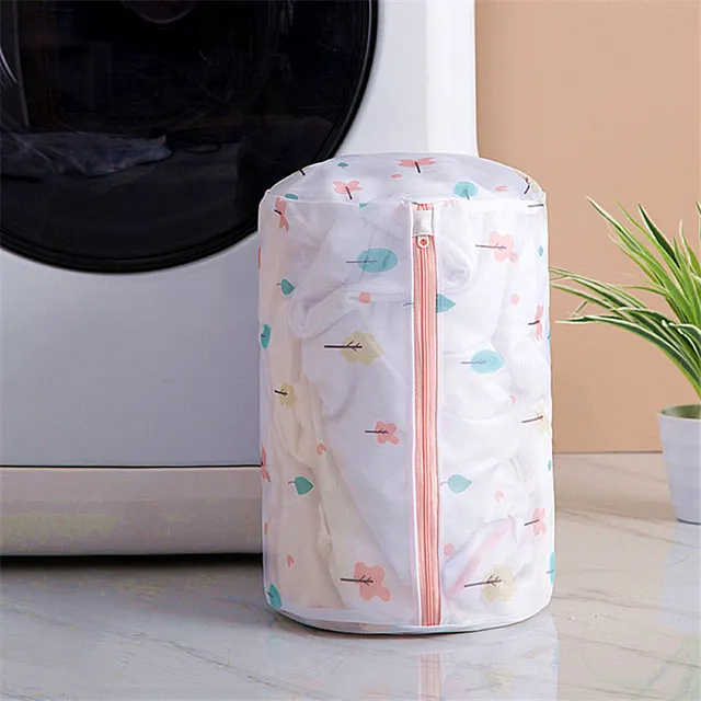 Laundry Wash Bag Foldable Mesh Cylinder6Pc - Shop at LoveMi