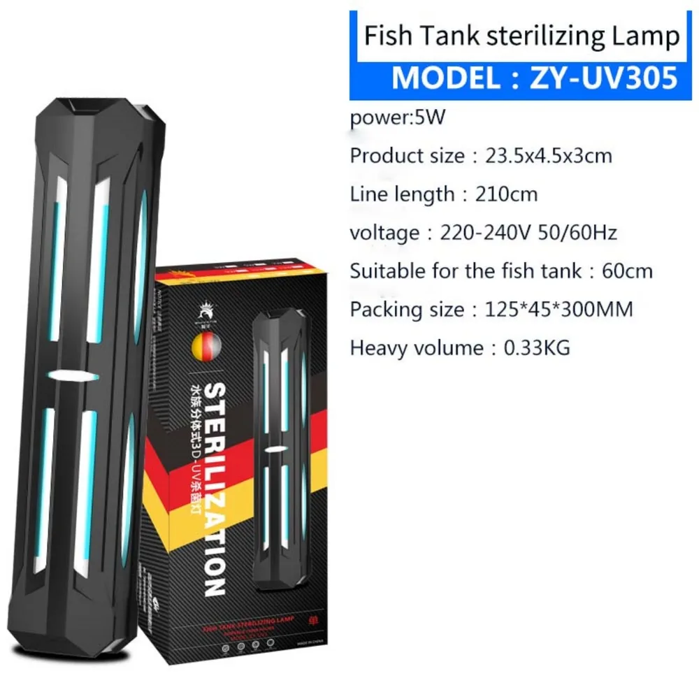 Fish Tank Timing Effort Sterilizing Lamp Zyuv3D 305 - Shop at LoveMi