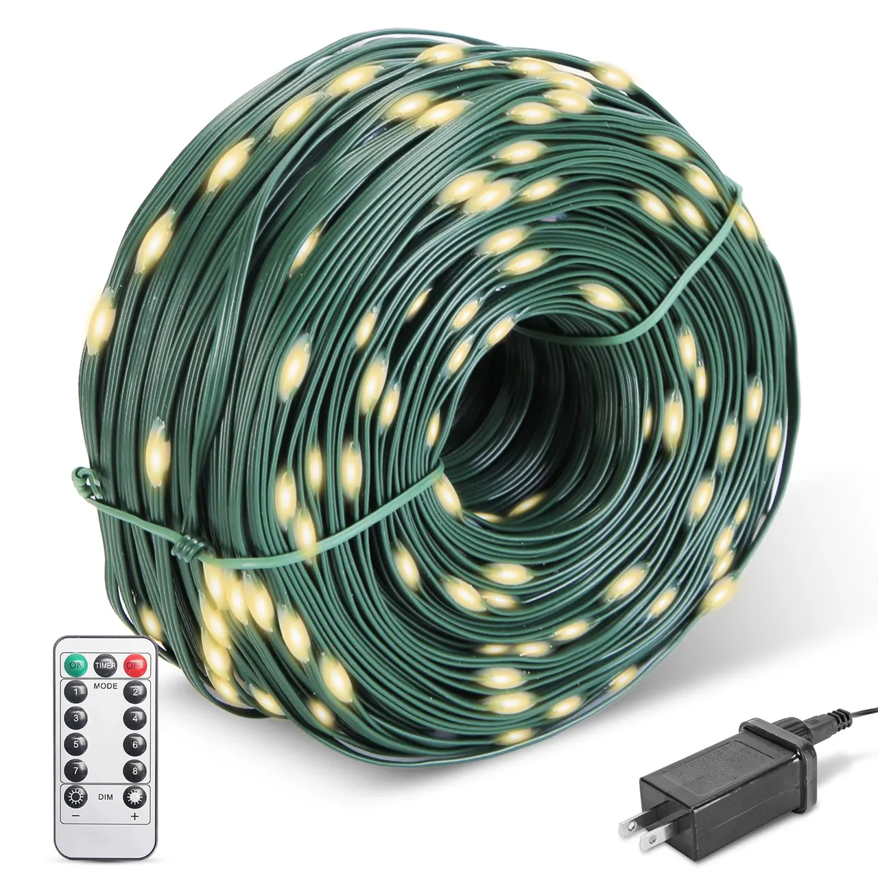 330FT String Lights Outdoor Christmas Decoration Lights With Remote IP44 Waterproof 8 Lighting Modes 8 Brightness Timer Plug In Fairy Light Xmas Ho...