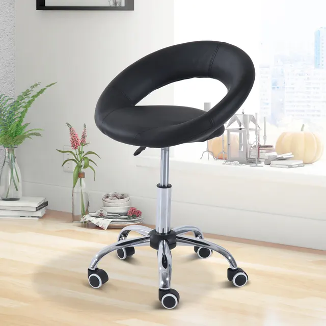 Rolling Saddle Stool Black - Shop at LoveMi