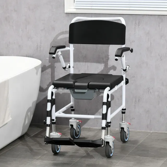 Accessibility Commode Wheelchair Black - Shop at LoveMi